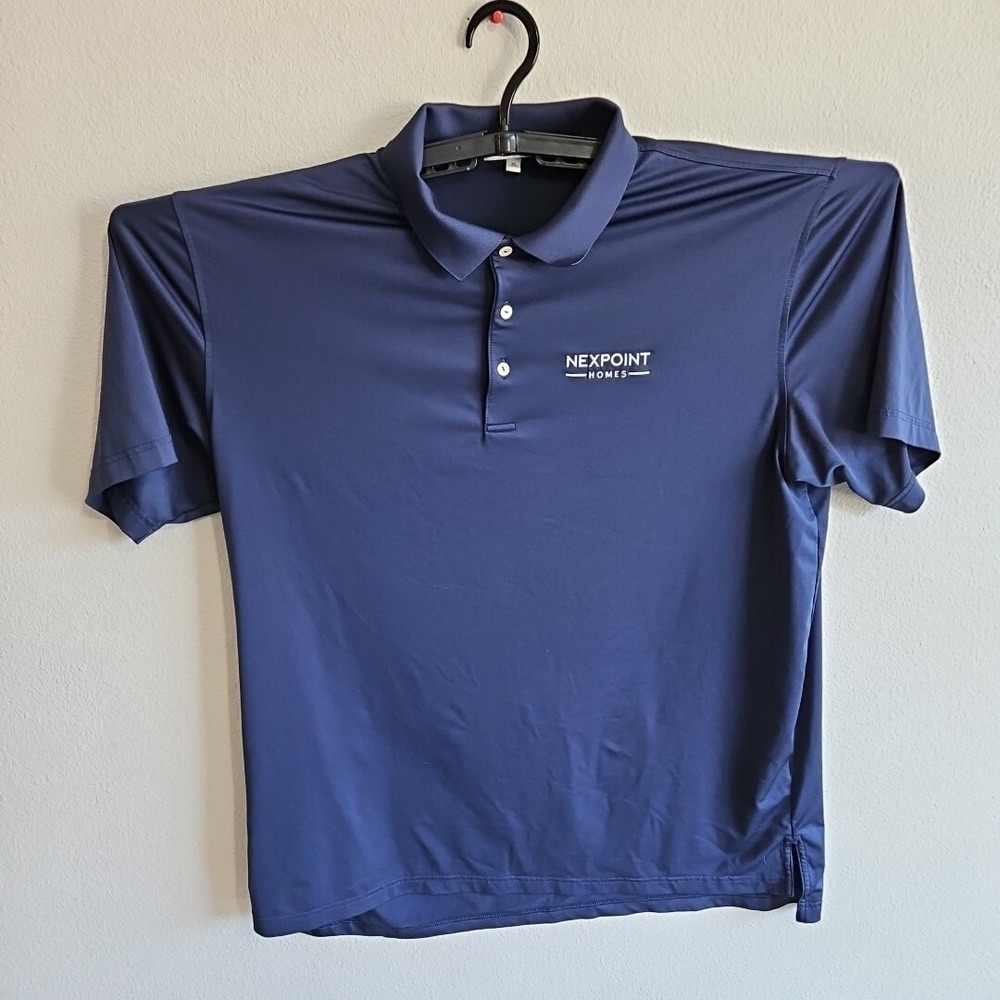 Peter Millar Summer Comfort Polo Mens Size XL Navy Blue Collared‎ Shirt Logo